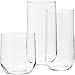 AmazonBasics 18-Piece Clear Glassware Set