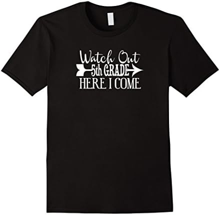 Mens Watch Out Fifth 5th Grade Here I Come Tshirt First Day XL Black