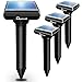 Apello Mole Repellent 4 Pack Gopher Repellent Ultrasonic Mole Repeller Solar Powered Chipmunk Repellant Ultrasonic Outdoor No Mole Killer Trap No Vole Poison Harm to Your Yard