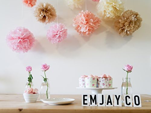 Tissue Paper Pom Poms 24Pcs 8" 10" 12" Multi-Colors Tissue Paper Pom Pom Wedding Decor Tissue Paper Flowers Tissue Paper Decor Flowers Pom Poms Party Pack Decor Party Supplies GET YOURS NOW!!
