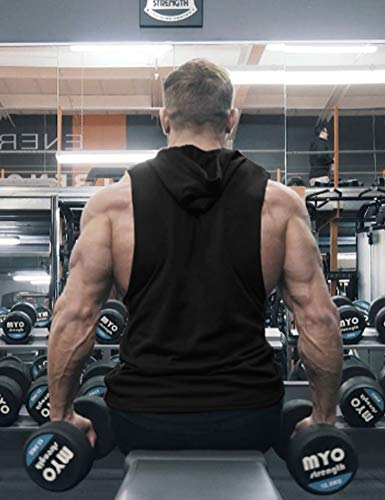 COOFANDY-Mens-2-Pack-Workout-Tank-Tops-Gym-Vests-Fitness-Hooded-Vest-Muscle-Bodybuilding-Sports-T-Shirts-Sleeveless-Hoodies-with-Pockets