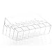 Weiai 24 Stand Transparent Plastic Trapezoid Makeup Cosmetic Organizer Display Stand A77