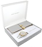 Women's Matching Watch & Wallet Gift Set - Metallic Silver
