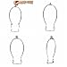 fidget pencil 3 Pack 8 Inch Lamp Harp Holder for Table and Floor Lamps (Chrome Polished)