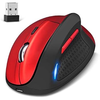 2.4G Wireless Mouse Creative Vertical Ergonomic Optical Mouse With Adjustable DPI Level