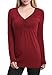 Ninedaily Women Blouses V Neck Long Sleeve High Waist Pleated Tunic Tops Shirts