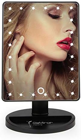 GlaMirorMakeup Mirror with Lights -Lighted Makeup Mirror, Vanity Mirror, Led Makeup Mirror, Light Up Mirror, Makeup Mirror Lights, Black