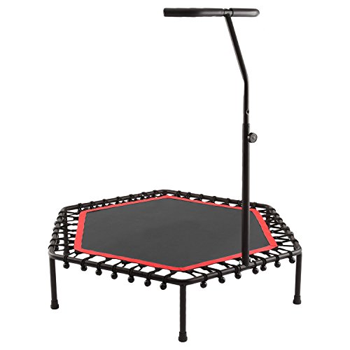 image for Ferty Mini Trampoline with Adjustable Handle bar Fitness Rebounder Bun