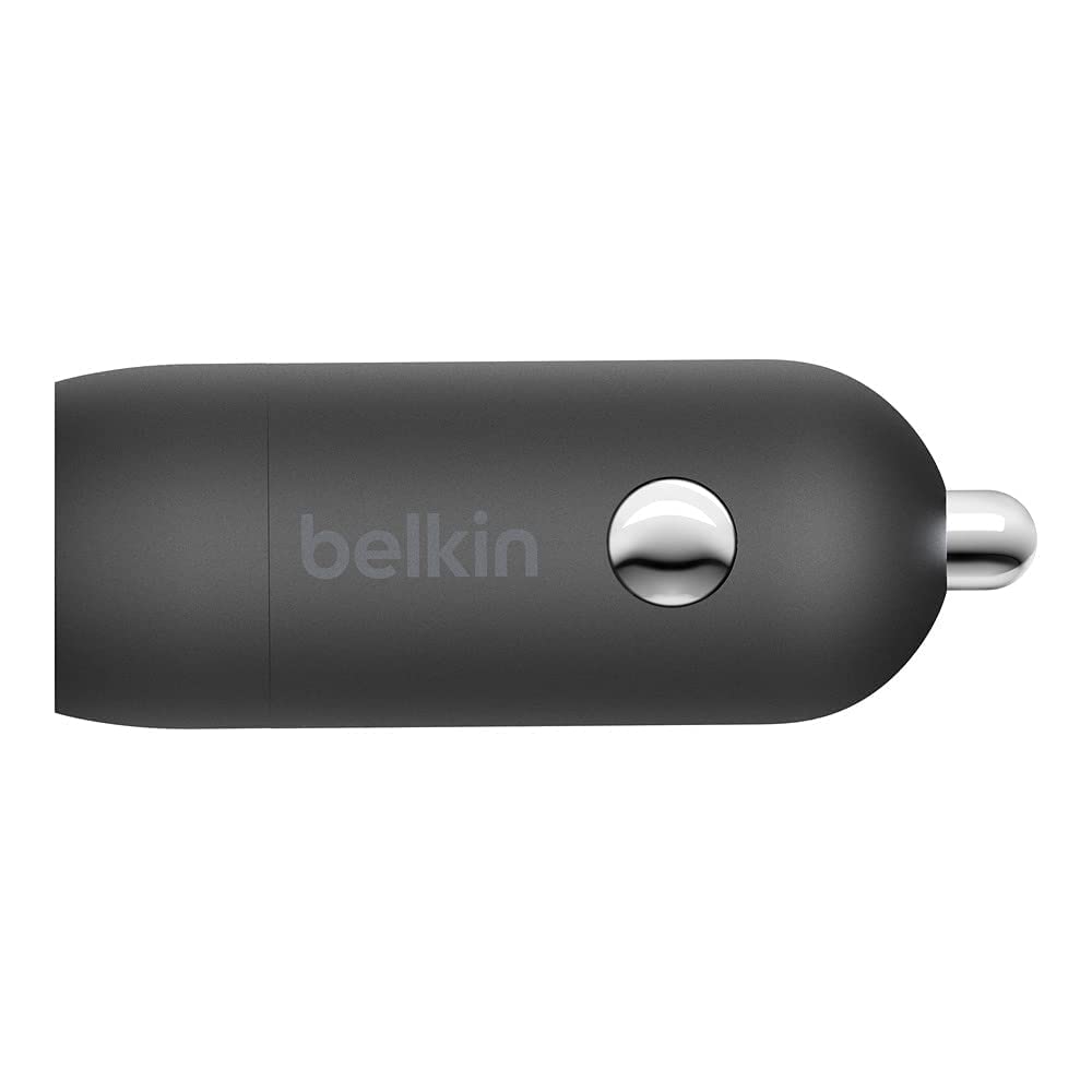 Belkin USB-C Fast Car Charger 20W-Black (iPhone Fast Charger Compatible with iPhone 12 Pro Max/12/12 Pro/ 12 Mini, Samsung Galaxy S20, S20+, S20 Ultra, Note20, Google Pixel and More) (CCA003bt)