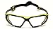 Pyramex Highlander Safety Eyewear, Black-Lime Frame/Clear Anti-Fog Lens