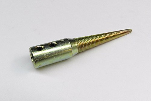 SPINDLE TAPERED 1/4" ARBOR HOLE TAPERED THREADED RIGHT HAND GRINDER-BUFFER-MOTOR (E 3) - Thumbnail 3
