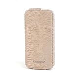 Kensington K39611WW Portafolio Flip Wallet Case for iPhone 5 - 1 Pack - Carrying Case - Retail Packaging - Coffee Snakeskin