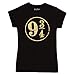 Harry Potter 9 3/4 Platform Gold Foil Juniors Tee T-Shirt (Large)