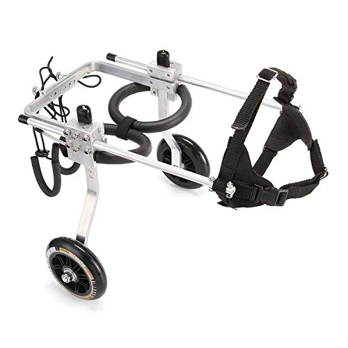 image for Anmas Home Adjustable Dog Wheelchair for Small Dogs Hip Height 13