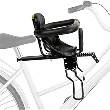 AOTENG STAR Front Mount Child Bike Seat - Adjustable Footrests, Quick Release, For Kids 8 Months To 4 Years (Up To 110 Lbs)