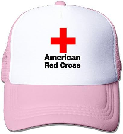 Friedsam Adult Unisex American Red Cross Pink Mesh Hats Adjustable