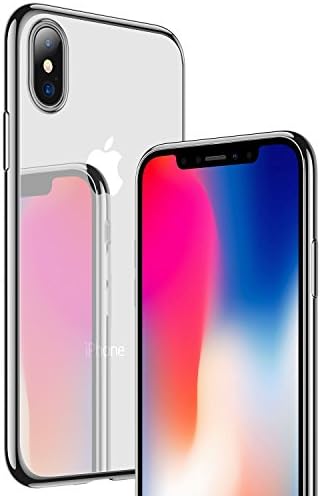 [DIGITAL NANNY] i PhoneX Phone case,Slim Smooth Premium Durable Soft TPU Rubber Silicone Gel back, Anti-Finger Print &amp; Anti-Scratch Case Cover for iPhone X (SILVER)
