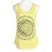 Yoyorule Sexy Women Sun Printed Sleeveless Vest Tee Shirt Blouse Casual Tank Top Yellow