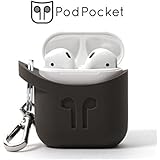 Cocoa Gray PodPocket for Apple AirPods