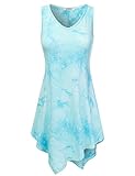 LA BASIC Women Basic Sleeveless Relaxed Fit Allover Tie-dye Top (S-3XL)