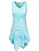 LA BASIC Women's Sleeveless V-Neck Asymmetrical Hem Tunic Top (S-3XL / 35 Colors)