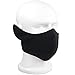 Reversible Fleece Ear Nose Warmer Half Face Mask Facemask Facial Mask, 46 x 26 cm(L X W) Black