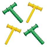 Chewy Tubes Teether Combo, 4 Pack (Green/Yellow)