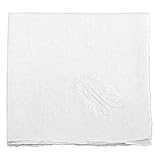 Classic and Regal Initial Embroidered Cotton Handkerchief