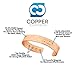 Copper Compression Heavyweight Copper Bracelet for Arthritis - 99.9% Pure Copper Magnetic Therapy 12 Magnet Bangle Bracelet for Men + Women. Therapeutic Bracelets for Carpal Tunnel, Joint Pain, Golf