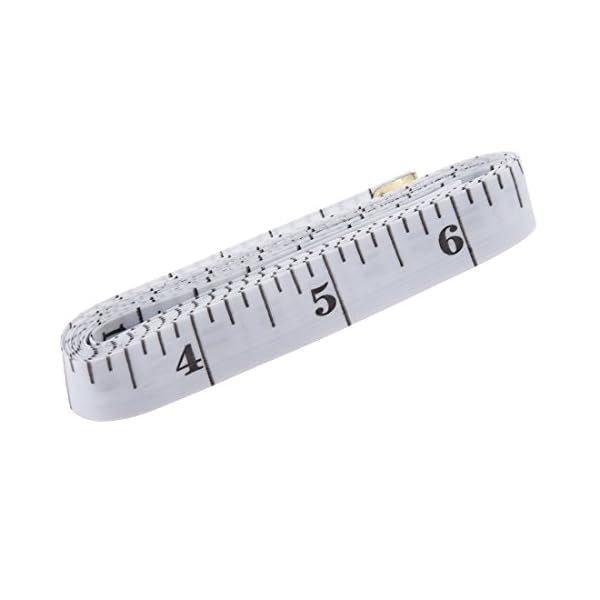 Has Centimetre Scale on Each Side 60inch Blue Soft Tape Measure Double