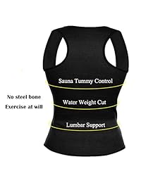 Ursexyly Chaleco sauna con moldeador de forma, para la cintura, promueve la disipación de calor durante el entrenamiento