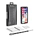 OUNNE Waterproof Case, Underwater Full Sealed Cover Snowproof Shockproof Dirtproof Waterproof Case with Built-in Screen Protector for (Black-Translucent Cover)