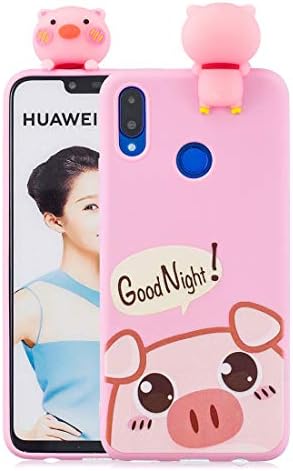 MZBaoLingMeiDongUS Huawei Nova 3i Case - 3D Cute Cartoon Pattern Case Slim Thin Soft TPU Silicone Shell with Bumper Protective Back Phone Cover for Huawei Nova 3i (Pink Pig)