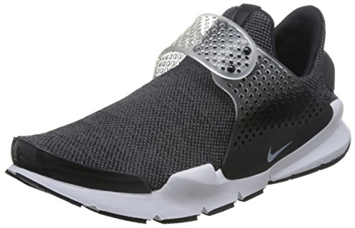 NIKE Men's Sock Dart SE Running Shoe (10 D(M) US, Dark Grey/White/Black/White)