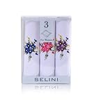 Boxed Fancy 3 pc Ladies Cotton Handkerchiefs