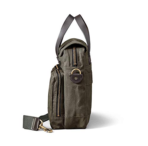 FiLSON 24-Hour Tin Cloth Briefcase - Otter Green - Thumbnail 2