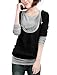Allegra K Women Long Sleeve Drawstring Hoodie Hooded Sweatshirts Tunic Tops