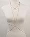 BeOne® New Ladies Bikini Moon Diamond Crystal Charm Crossover Harness Waist Belly Body Chain Necklace
