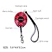 130DB Safety Emergency Personal Alarm KeyChain with LED Light,iDaye Ladybug-Shaped Siren Voice Self Defense Keyring,Security Lovely Azan alarm for Women/Kids/Elderly Protection,Best Survival Whistle