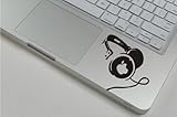 Keypad - Headphones Macbook Symbol Keypad Iphone Apple Ipad Decal Skin Sticker Laptop