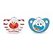 NUK Sesame Street Orthodontic Pacifiers, 6-18 Months, 2-Pack primary