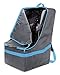 Zohzo Car Seat Travel Bag — Adjustable, Padded Backpack for Car Seats — Car Seat Travel Tote (Gray with Black Trim)