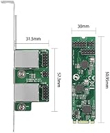 Sujhyrty M.2 Dual 2.5G Ethernet NIC 2Port RJ45 2500Mbps RTL8125B Gaming Card view 6