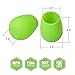 KindGa Silicone Wine Glasses Unbreakable Stemless Outdoor Rubber Wine Cups,100% Silicone Dishwasher Safety - Foldable Shatterproof Party Cups for Travel Camping Pool Picnic/ 12 oz (Glowing Green, 6)