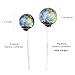 Sparko Sweets 10 Piece Big Bang Galaxy Lollipops Nebula Designs in Space Foil Gift Pack Large Sphere, Handcrafted in USA, 1.5 Pound