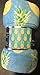 FAITH, HOPE, LOVE HOME DÉCOR Summertime Whimsy Plush Fleece Tropical Throw Blanket (50