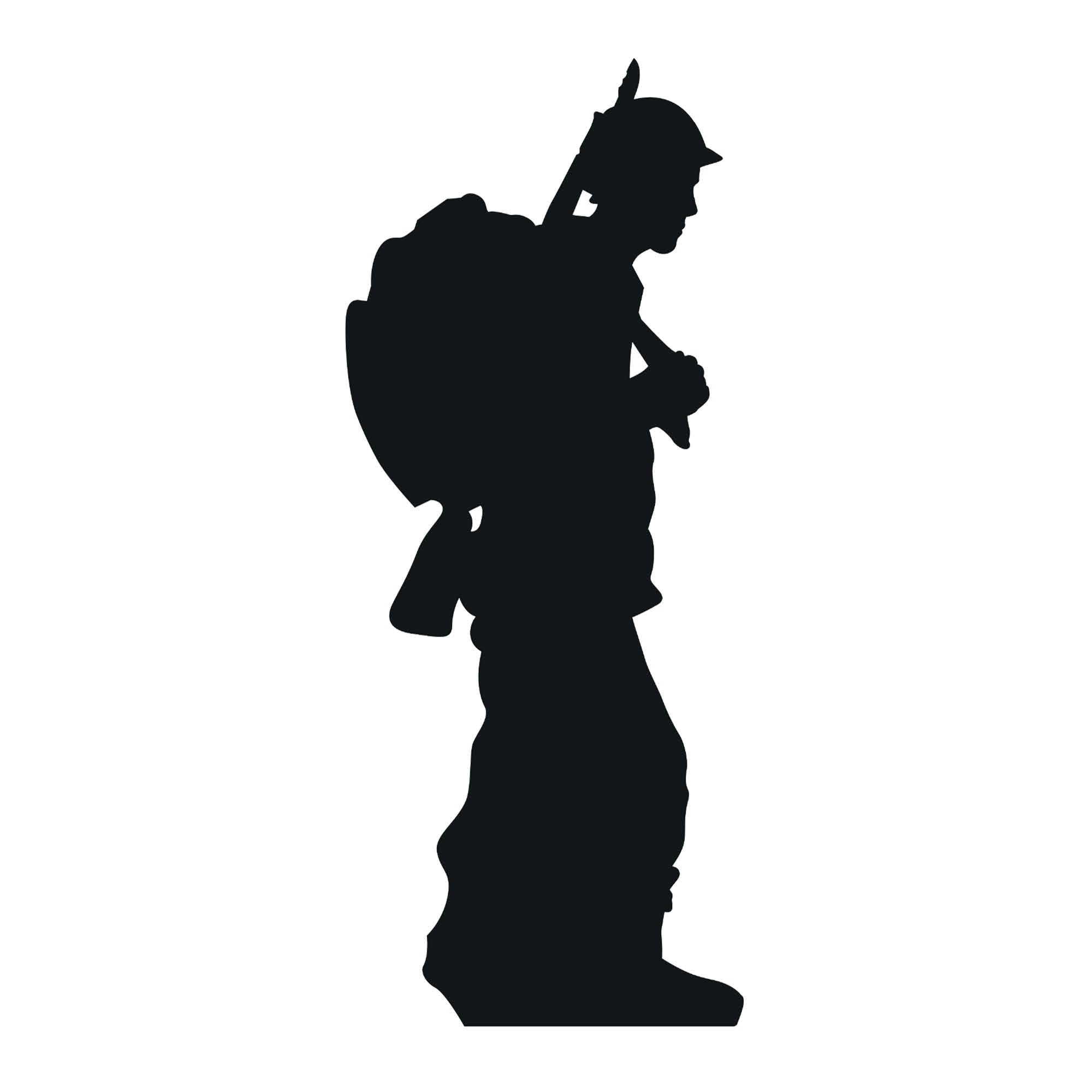 Star Cutouts SC862 Soldier Silhouette – Lifesize Cardboard Cutout | Ideal for Remembrance Day, Military Displays & Patriotic Events