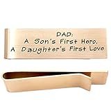 O.RIYA Stainless Steel Money Clip For Father's Day jewelry, Gift For Father, Son's Hero, Daughter's Love