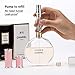 Yeejok Refillable Perfume Bottle Atomizer for Travel, Portable Easy Pump Refill Perfume Leather Spray Bottle for Men and Women with 5ml Pocket Size, Black