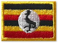 Amazon ウガンダ 国旗 アイロン ワッペン ミニ 約24mmx33mm ワッペン アップリケ 通販